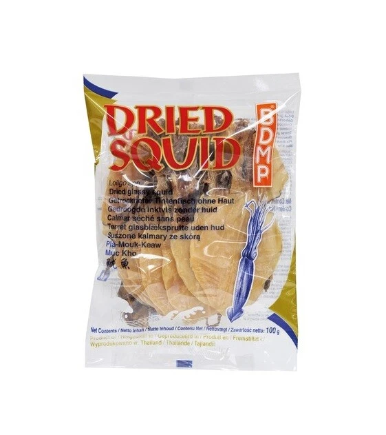 Tintenfisch ohne Haut 100g getrocknete Muc Kho Calamari Trockenfisch mực khô