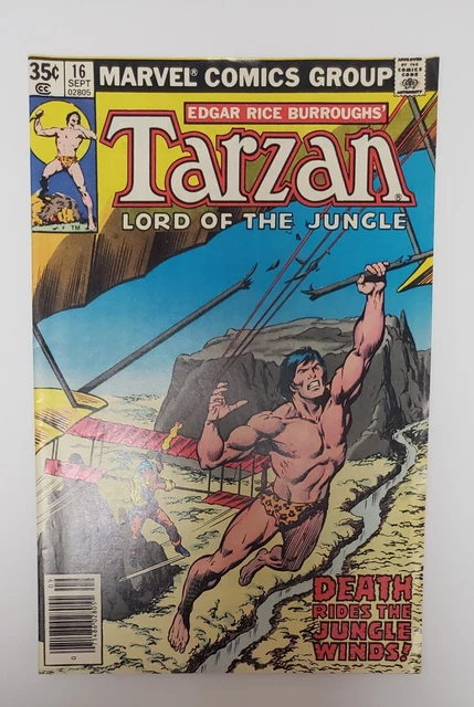 TARZAN LORD OF the Jungle Marvel Comics #16 SEPT 1978 kiosque à ...
