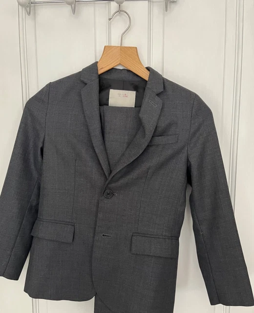 Zara tuta ragazzo pantaloni e giacca grigio età 9/10
