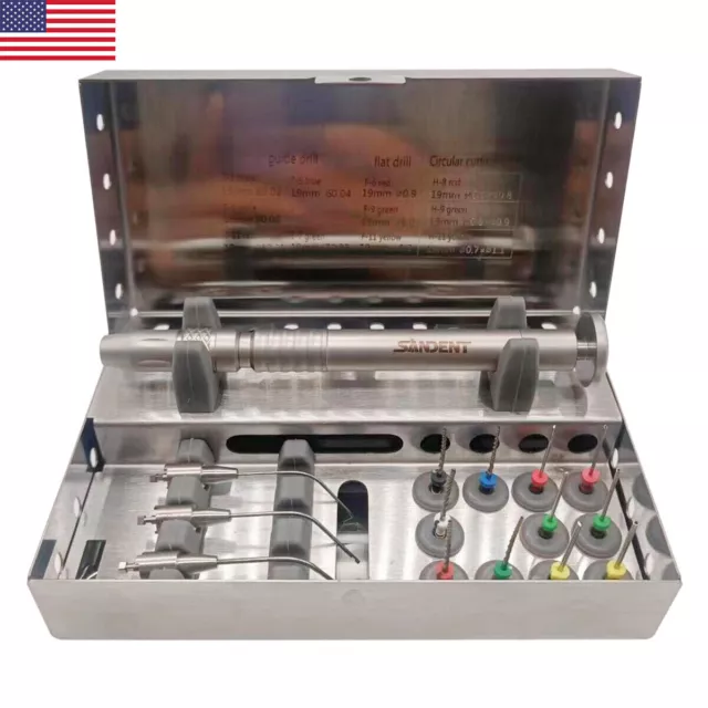 Needle Endo Dental Root Canal Files Extractor Holder Remover Instrument Kit DS