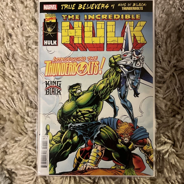 True Believers King in Black Thunderbolts #1 (2021 Marvel) Reprints Hulk #449 NM