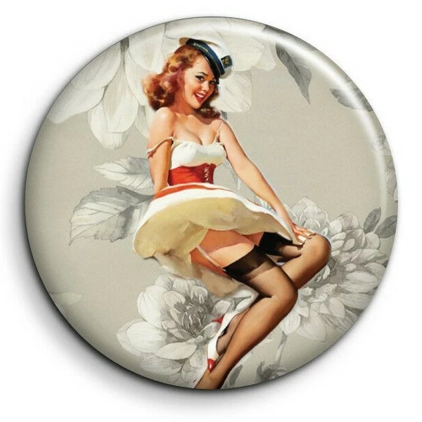Marine Pin Up Armée mer costume uniforme Magnet Personnalisé 56mm Photo Frigo