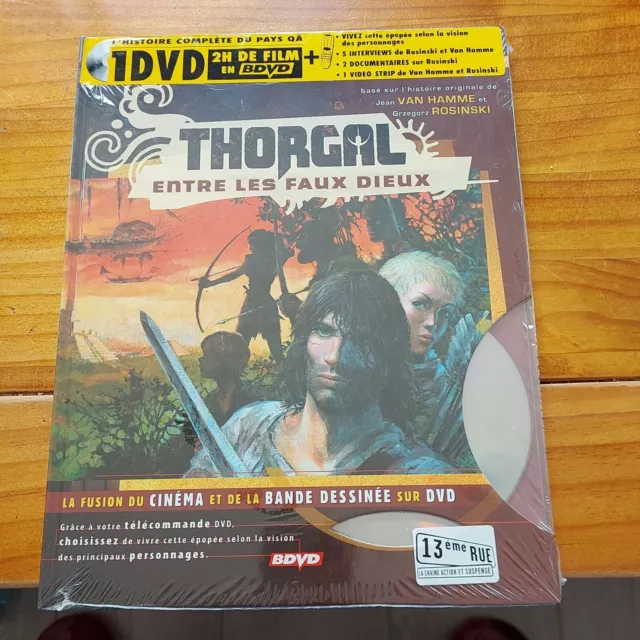 Thorgal - Entre les Faux Dieux. Album + DVD. 2005. Neuf sous blister.