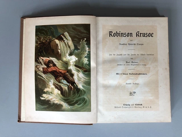 Joachim Heinrich Campe Karl Reimer ROBINSON KRUSOE 1916 3