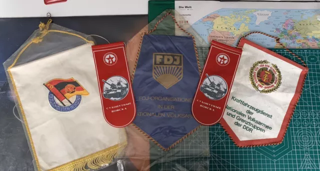 DDR NVA FDJ Grenztruppen Wimpel Fahne Erinnerung