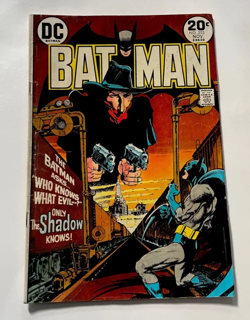 BATMAN # 253 DC COMICS November 1973 MIKE KALUTA The SHADOW COVER ART | VF