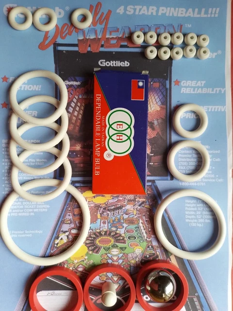 Kit élastiques/bandes Pour Flipper Jungle Queen - Gottlieb - Neuf