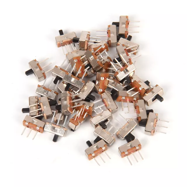 40x 3 Pin SS12D00G3 2 Position SPDT 1P2T PCB Panel Mini Vertical Slide Switch FY