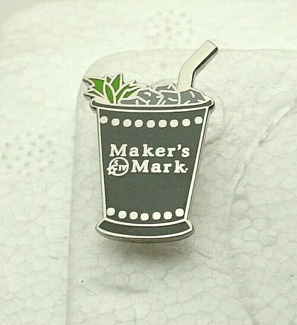 MAKERS MARK KENTUCKY Bourbon Whiskey Advertising Cup Promo Lapel Hat