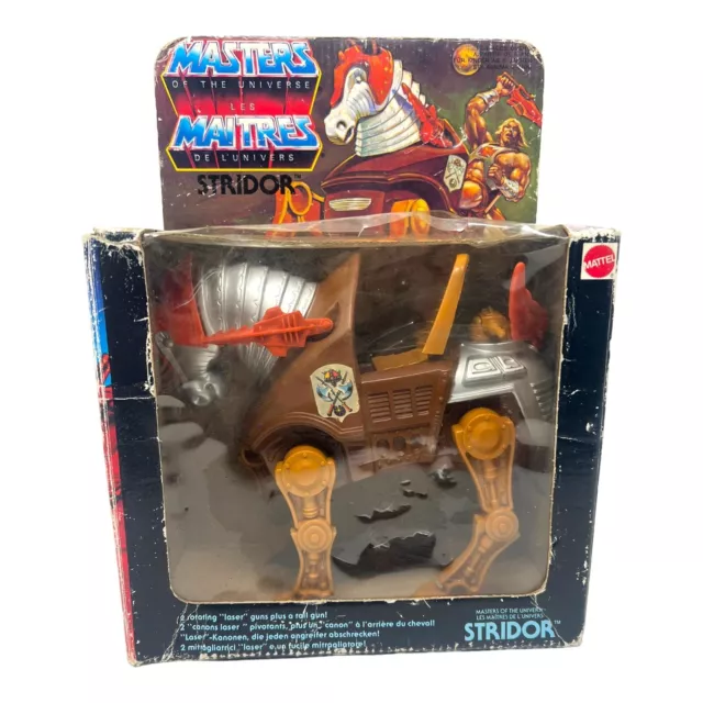 STRIDOR 1983 FRANCIA - NUOVO CON SCATOLA IMBALLO ORIGINALE MOC Masters Universe MOTU - INKgrafix Toys - A104