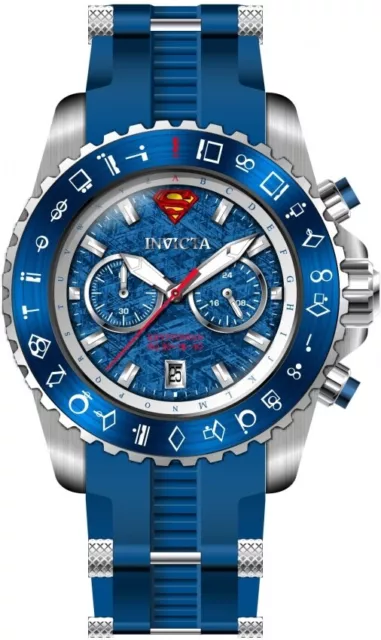 NEW Invicta 50mm DC Comics LE HENRY CAVILL SUPERMAN Faux METEORITE