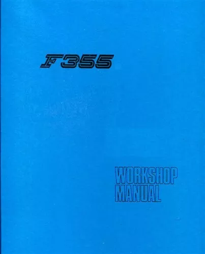 F355 Ferrari Shop Manual Service Repair Workshop Book Mechanical