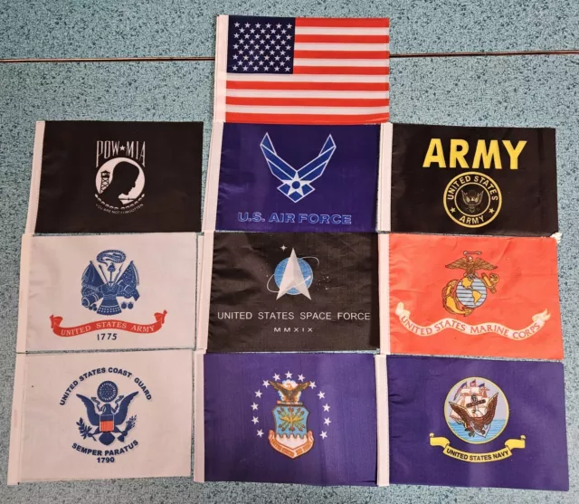 20 Piece Armed Forces Mini Banner Set 8.5x5.5 Flags