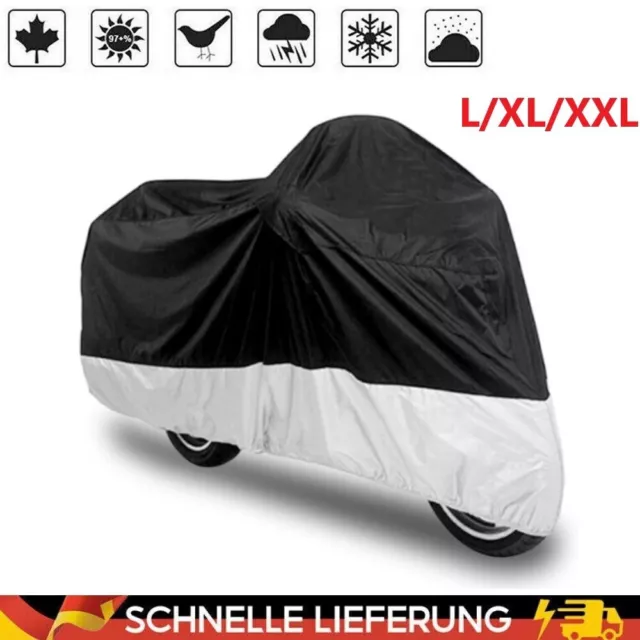 L/XL/XXL Motorradplane Abdeckplane Motorrad Abdeckung Roller Schneefest Outdoor