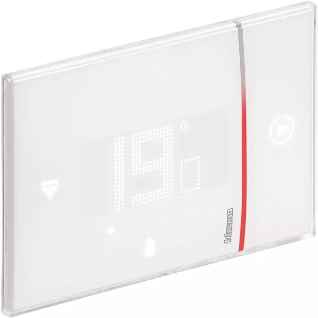 Bticino Intelligenter WLAN Smart Thermostat mit Netz - Weiss..