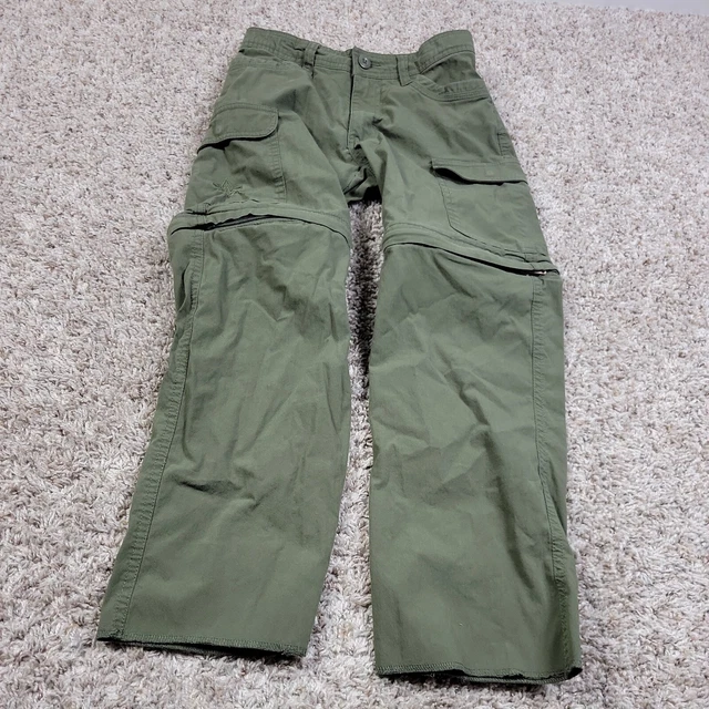 Boy Scouts BSA Uniform Convertible Pants Boys 8 Green Unhemmed