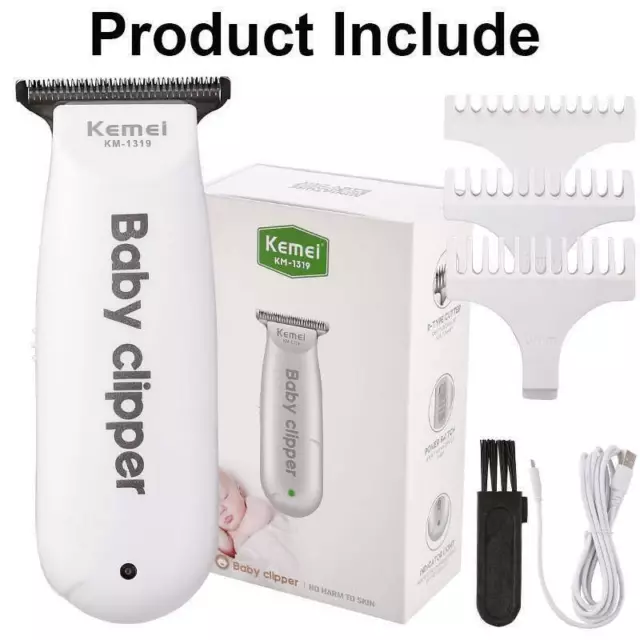 Kemei Baby Wireless Electric Hair Clippers Professional Hair Trimmer Cutting US