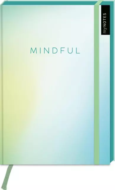 myNOTES Notizbuch A5: Mindful | Notebook medium, gepunktet, paginiert | Buch