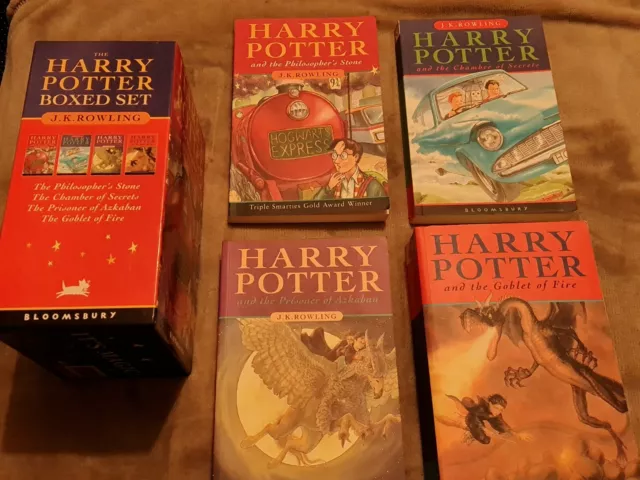 Harry Potter Paperback Box Set: Four Volumes, J.K. Rowling, Good Condition Book,