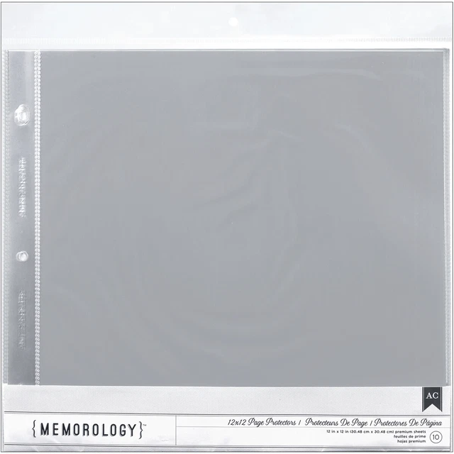 Protectores de página American Crafts carga superior 12""X12"" 10/paquete-(1) 12""X12"" bolsillo -7