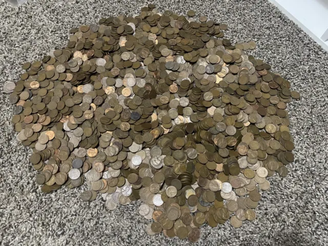 Lot of 1000+ Lincoln Wheat Pennies 1909-1958 +BONUS