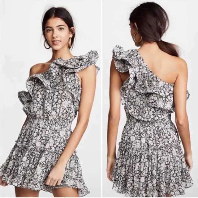 NWT MISA Los Angeles • Josephine Floral Ruffle Dress Size XS MSRP $348