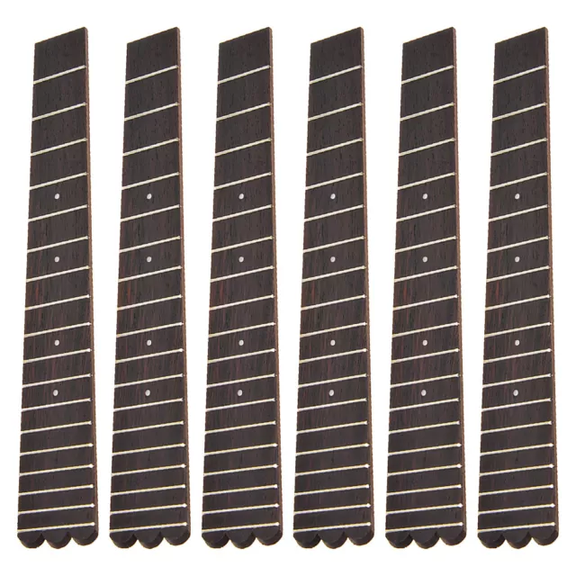 6pcs 26'' Ukulele Fretboard Fingerboard W/ 18 Frets Rosewood  For Tenor Ukulele