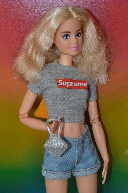 Barbie Doll Accessories #324 Light Metallic Silver Jewel Purse Handbag