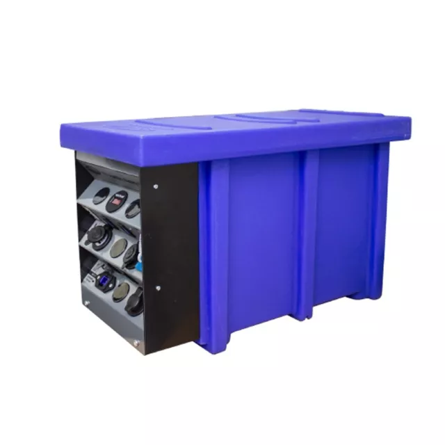 National Luna 12v Auxiliary Battery Box (Blue) - Ideal for Lithium Battery