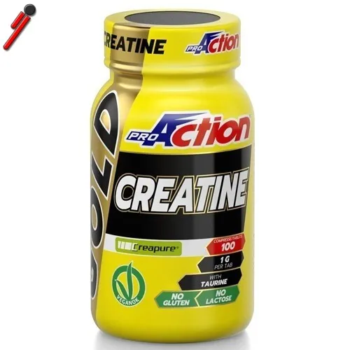 Proaction Promuscle - Creatine Gold - 100 Cpr. Creatina e Taurina