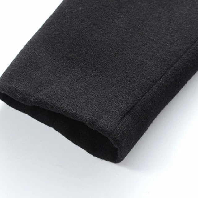 Mens Warm Woolen Trench Coat Double Breasted Overcoat Long Jacket Outwear Winter 12