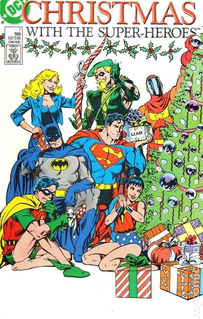 Christmas with the Super-Heroes #1 FN/VF 7.0 1989 Stock Image