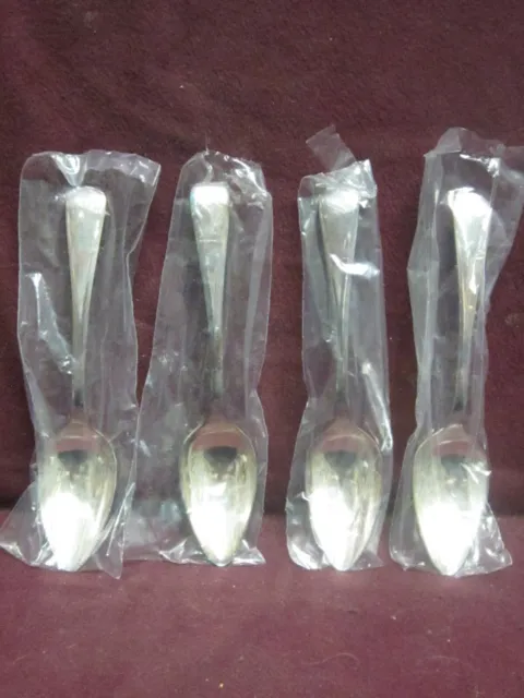 4pc EPNS EISENBERG-LOZANO CITRUS SPOONS  Sheffield England 5 1/2" new in package