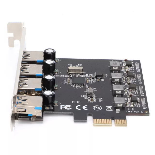 PCIE Express Adapter Superspeed 4 Ports PCI‑E To USB 3.0 Graphics Expansion OBF