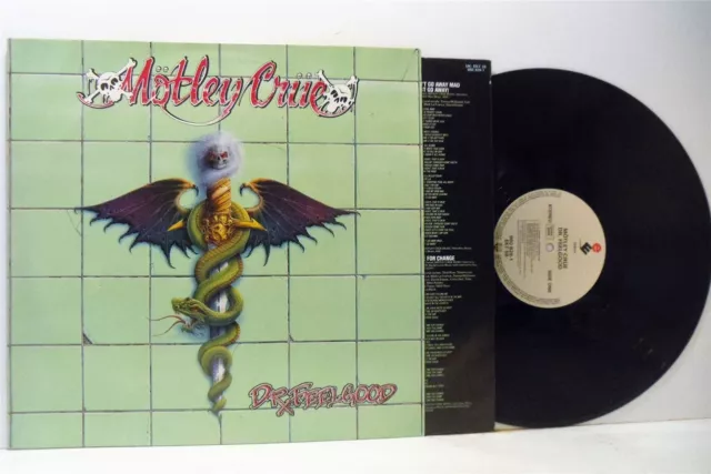 MOTLEY CRUE dr feelgood LP EX/EX-, 960 829-1, vinyl, album, with lyric inner