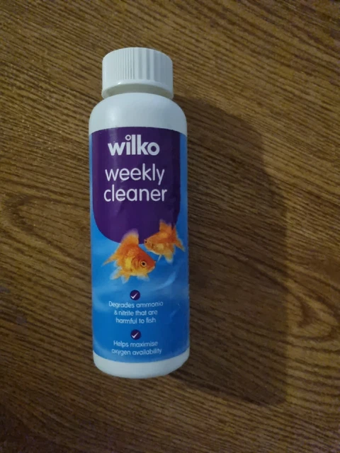 wilko weekly cleaner 100ml degrades ammonia&nitrate that are harmful to fish