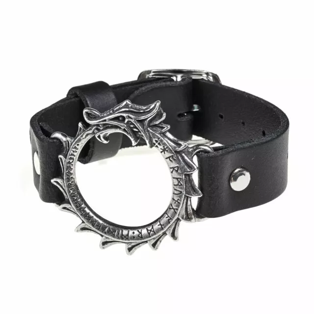 Alchemy Gothic Jormungand Leather Bracelet BRAND NEW