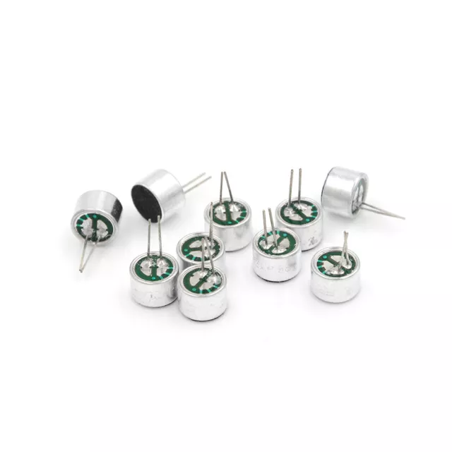 10pcs Brand New Mini MIC Capsule Electret Condenser 2 Pins:  ZD 3