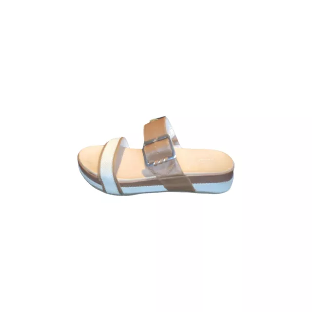 Dr. Scholls Sandals Women Sz 9 Original Collection Frill Flats Brown White Every