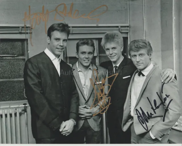 Marty Wilde, Joe Brown & John Leyton HAND SIGNED 8x10 Photo, Autograph Rock Roll