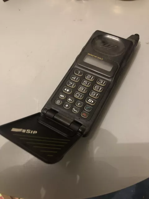 Ancien Telephone Mobile Motorola Sip Micro Tac Gold Non Teste