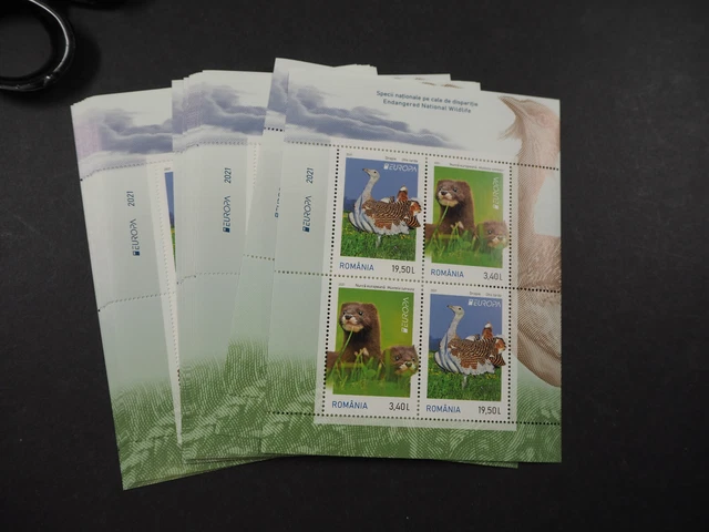 Rumänien 2021, Block "Wildtiere" **/MNH, MiNr. Bl.864 II (20), ME 660,-