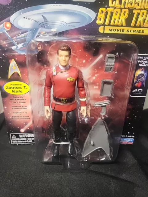 Classic Star Trek Movie Series ADMIRAL JAMES T. KIRK Figure 2022 Playmates New