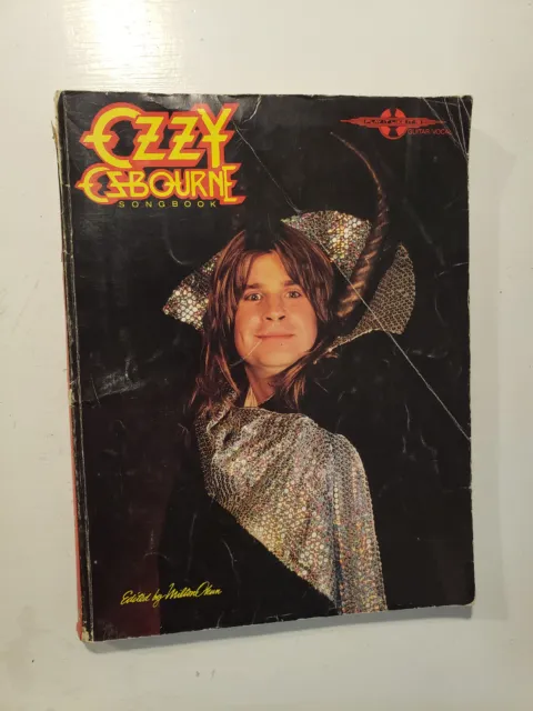 Ozzy Osbourne Guitar Tab Songbook From 1985!! Crazy Train & Mr. Crowley + More!!