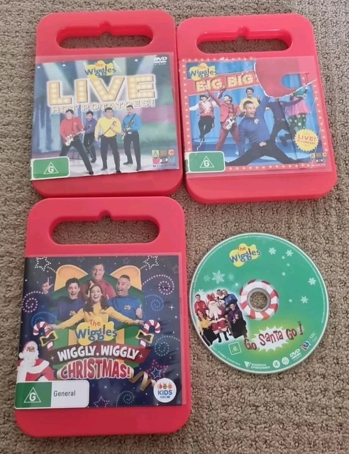 THE WIGGLES BUNDLE X 4 DVDs Original Cast Region 4 Live Hot Potato Big ...
