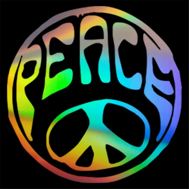 2pcs Peace Creative Sticker Car Bumper Window Door Laptop Removable Vinyl Decal