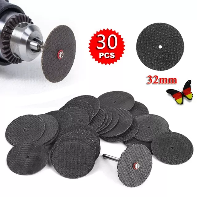 30 tlg 32mm Harz Scheiben Trennscheiben Sägeblatt Cutting Discs Set für Dremel