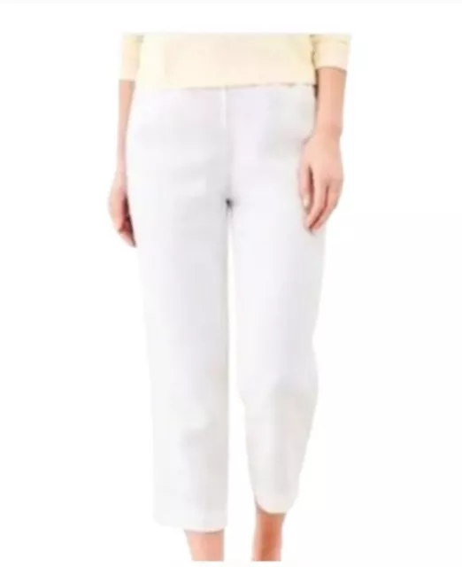 Lord & Taylor Kelly Ankle pants in white size 18W