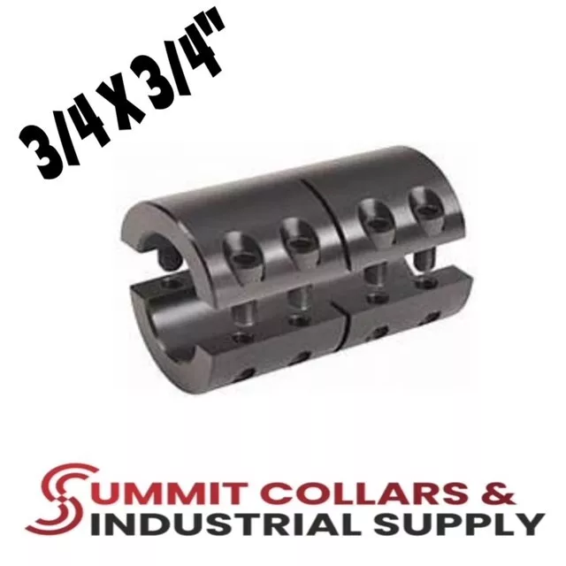 3/4 X 3/4 Rigid Shaft Coupling, Double Split AKA two piece type (qty 1)