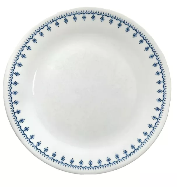 Pyrex Corelle SNOWFLAKE BLUE GARLAND Dinner Plate Replacement 10.25” Pre-owned